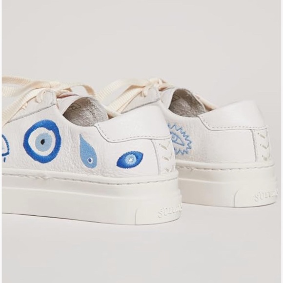 Soludos Evil Eye Ibiza Sneaker White - Picture 8 of 9